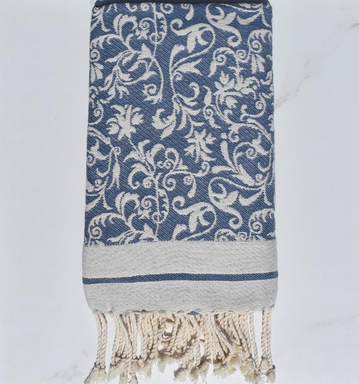 Fouta Versailles bleu bleuet