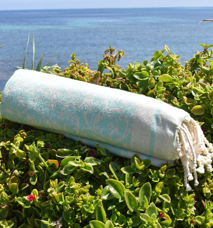 Fouta Versailles vert d'eau