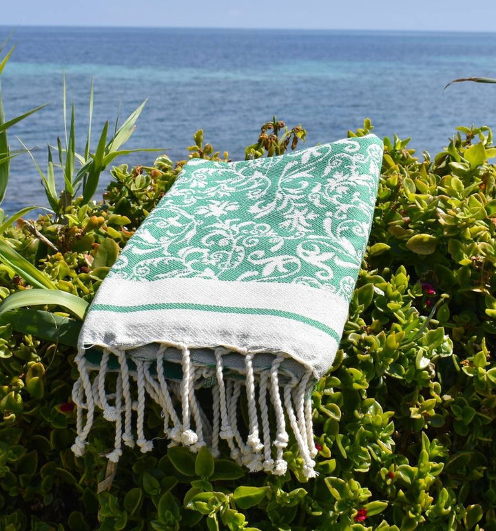 Fouta Versailles vert