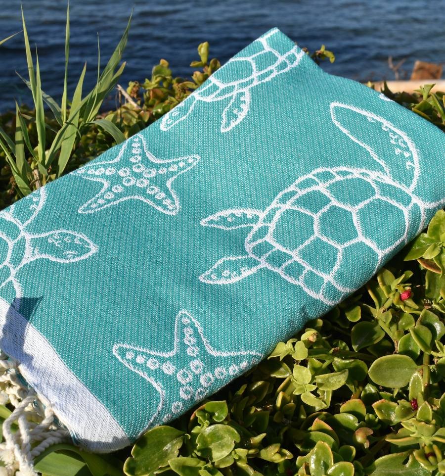 Fouta Seychelles Vert Sarcelle