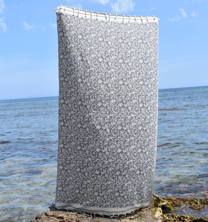 Fouta Versailles gris