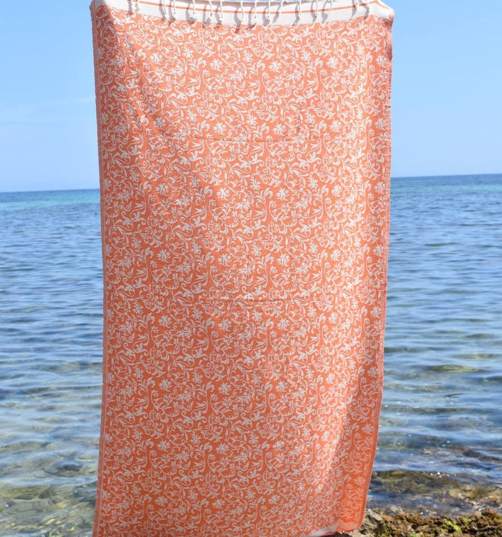 Fouta Versailles orange