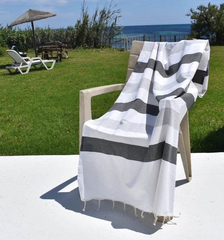 Fouta Monte Carlo gris anthracite