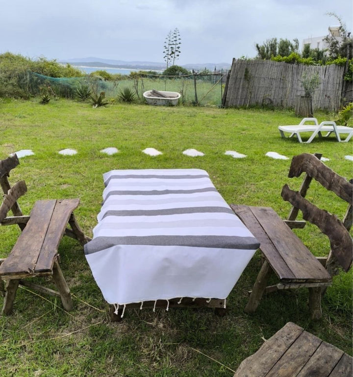 Fouta Monte Carlo gris anthracite