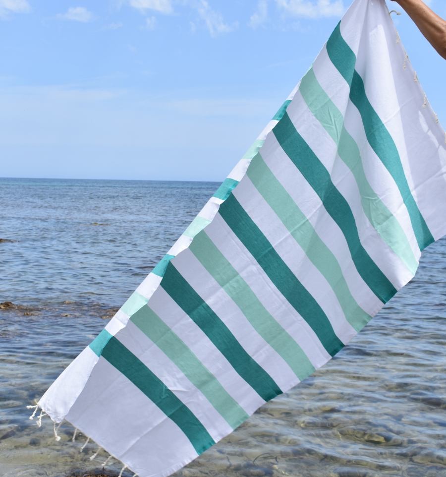 Fouta Monte Carlo vert sarcelle
