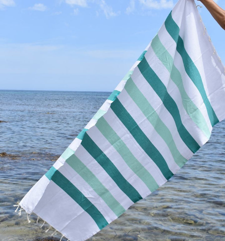 Fouta Monte Carlo vert sarcelle