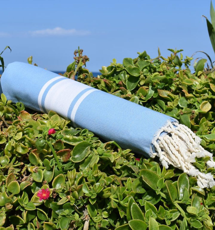 Fouta Plate bleu roi