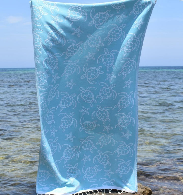 Fouta Seychelles Bleu Turquoise