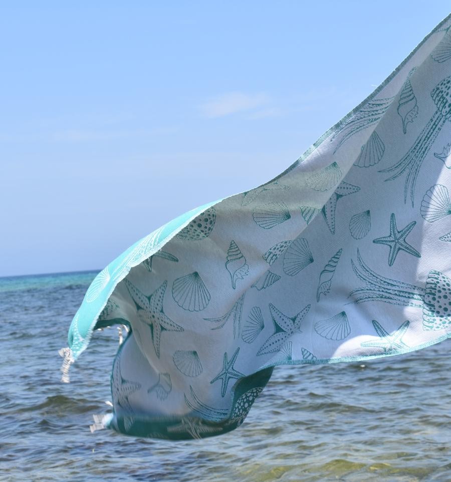 Fouta Fidji vert Sarcelle