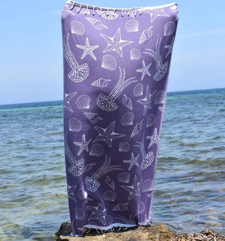 Fouta Fidji mauve