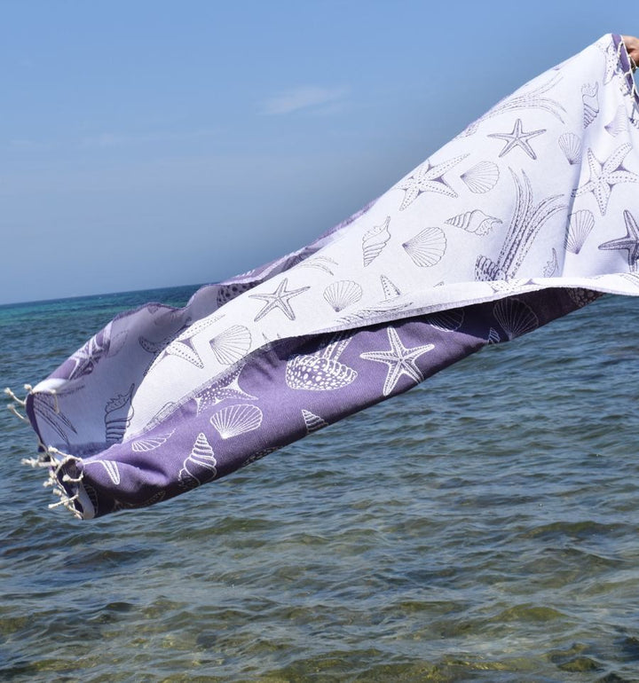 Fouta Fidji mauve