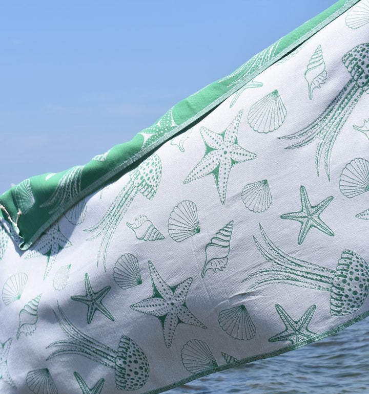 Fouta Fidji vert