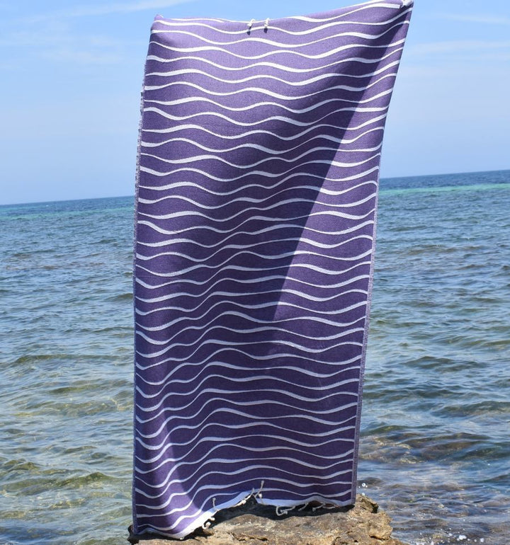 Fouta Hawaï Mauve
