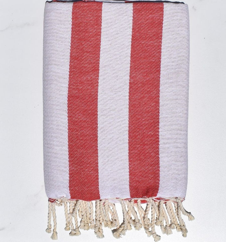 Fouta Alaska rouge
