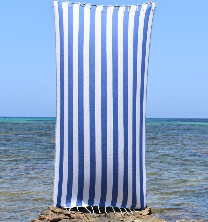 Fouta Alaska bleu roi