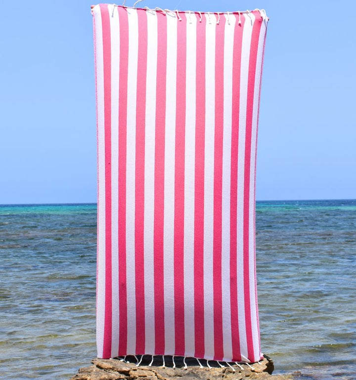 Fouta Alaska rose fuchsia