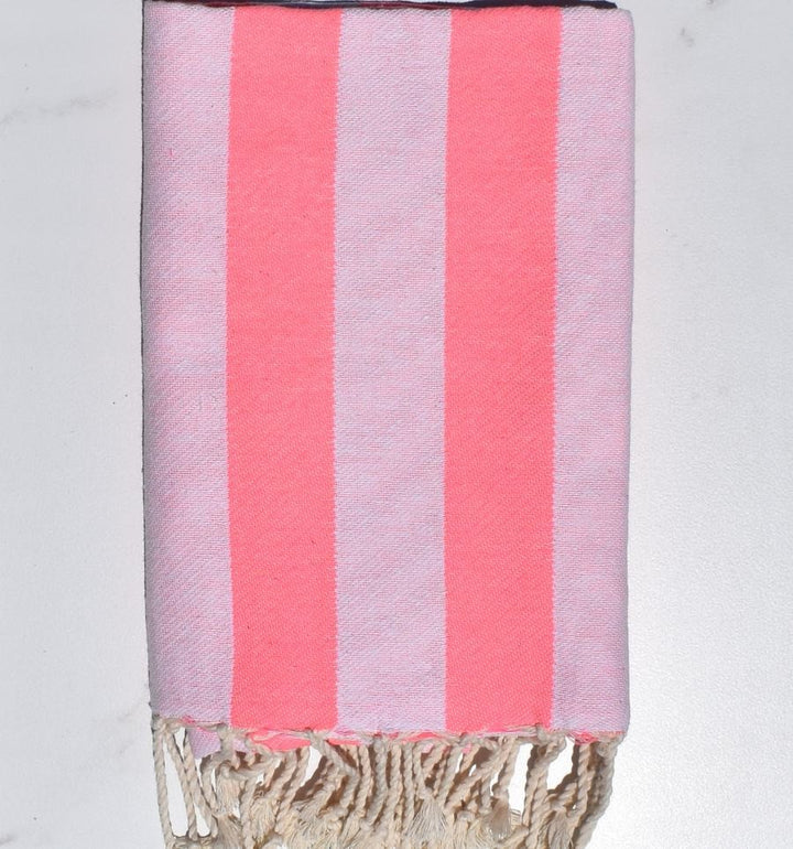 Fouta Alaska rose fluo