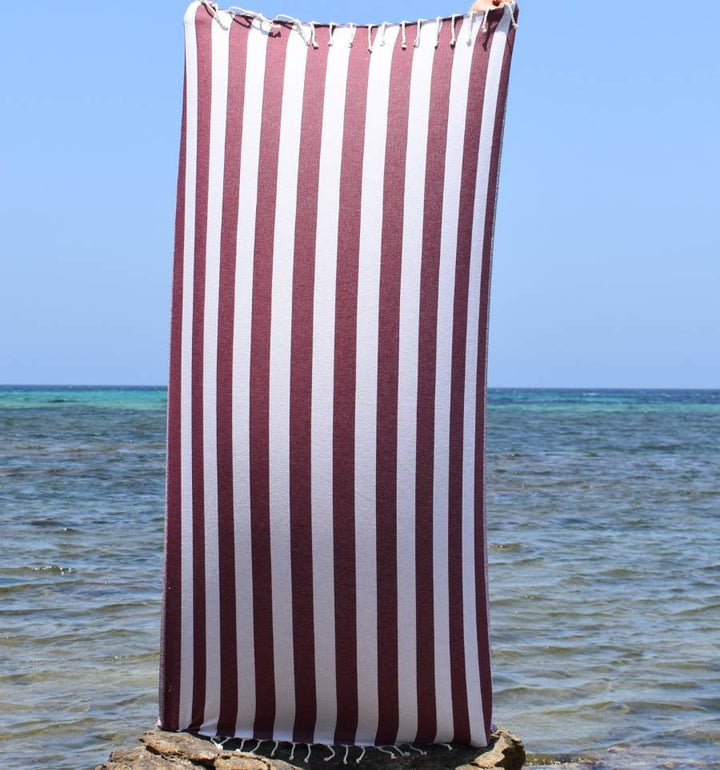 Fouta Alaska bordeaux