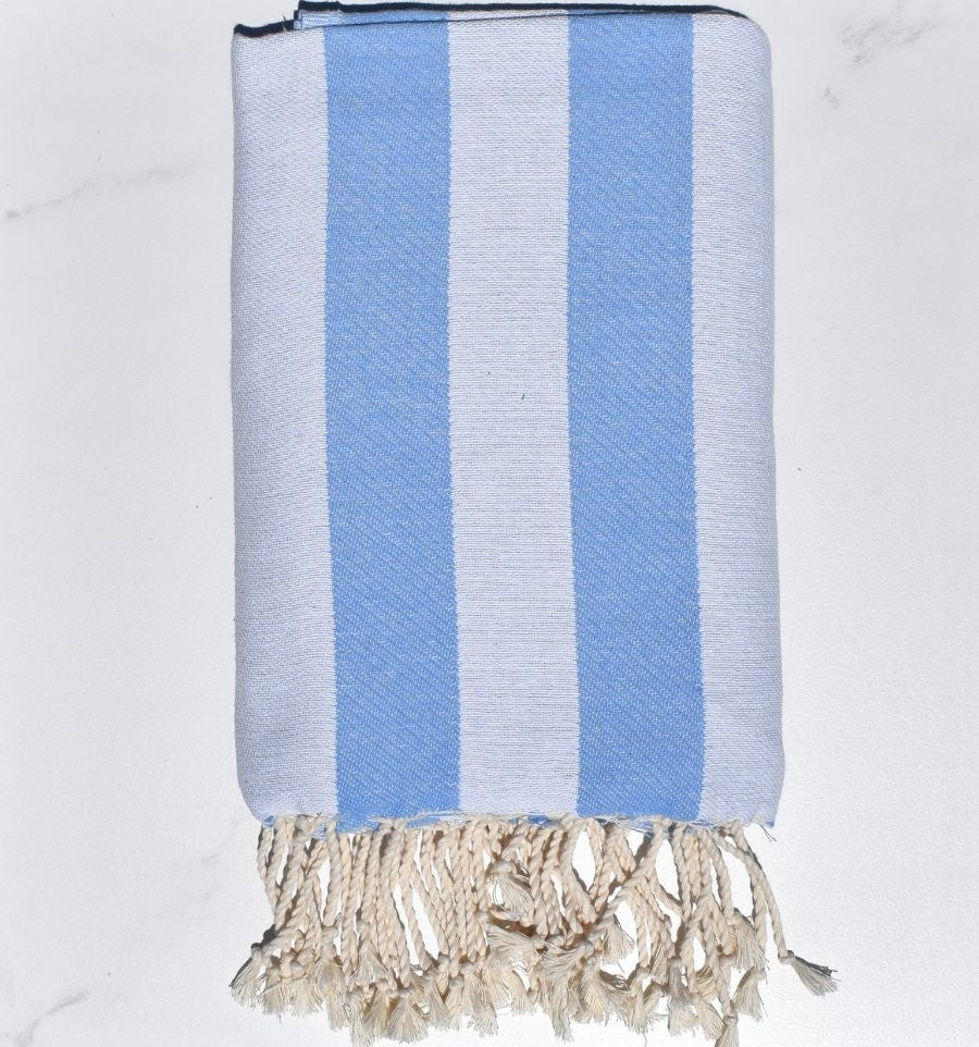 Fouta Alaska bleu ciel