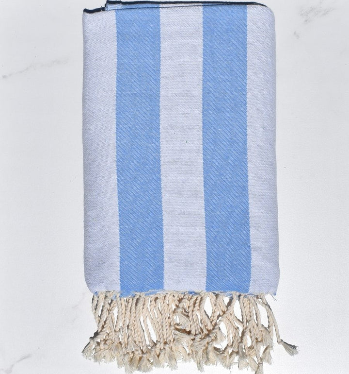Fouta Alaska bleu ciel