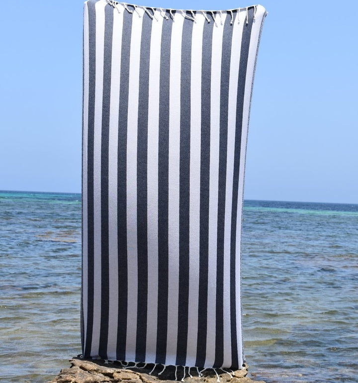 Fouta Alaska bleu nuit
