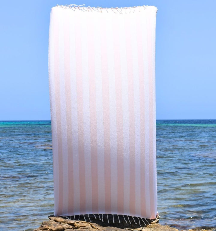 Fouta Alaska rose poudré