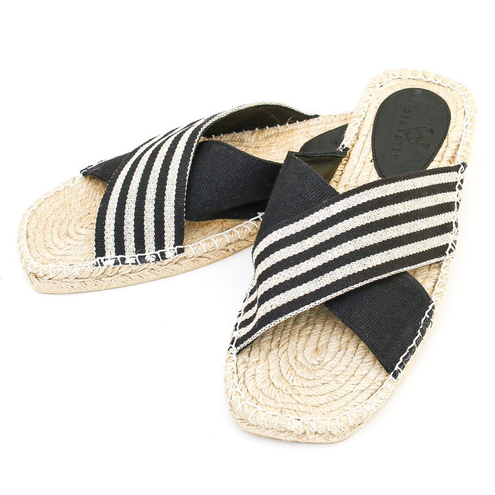 Mules Croisées Noires