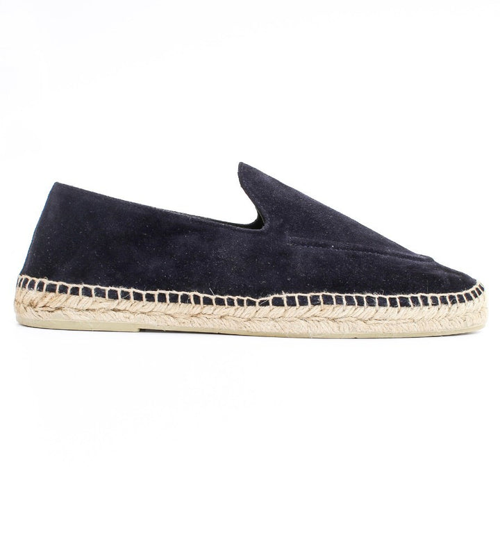 Espadrilles en daim bleu marine