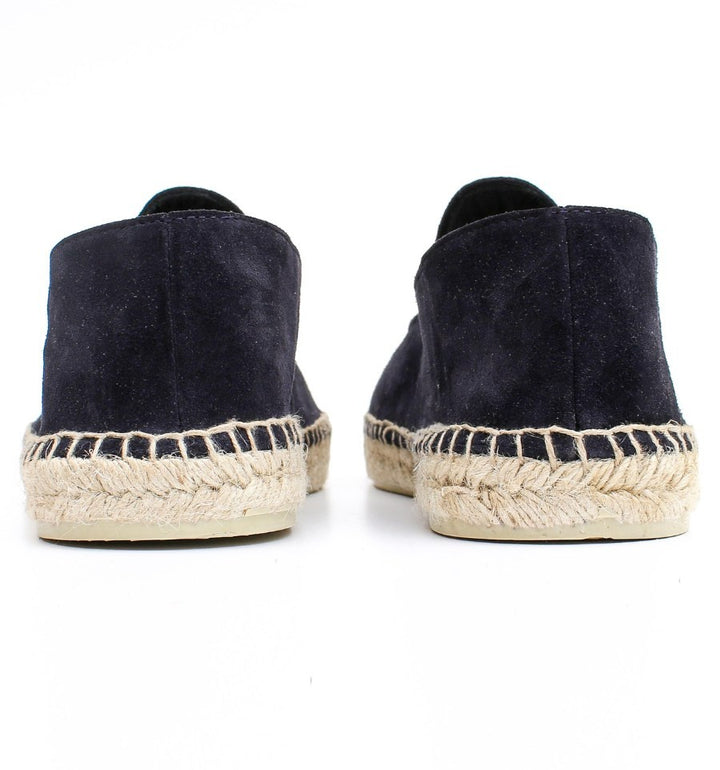 Espadrilles en daim bleu marine