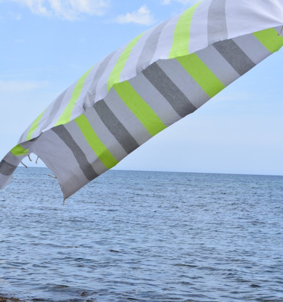 Fouta Monte Carlo gris clair