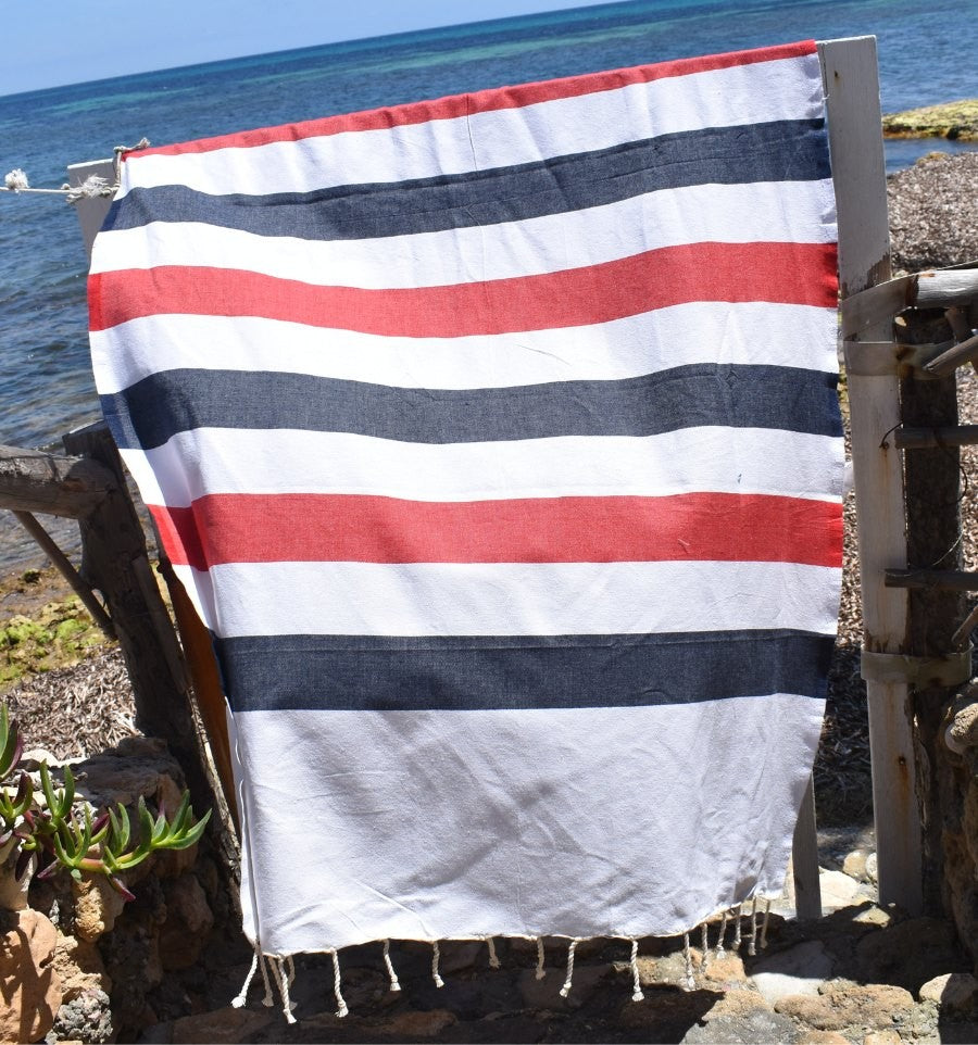 Fouta Monte Carlo bleu nuit