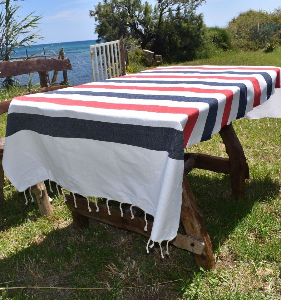 Fouta Monte Carlo bleu nuit