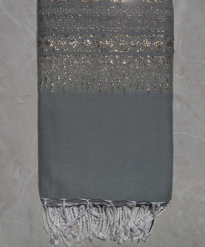 Fouta khomsa vert pale 1.45m*2.4m 