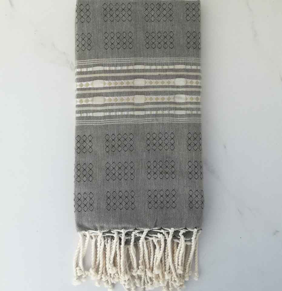 Fouta thalasso vert véronèse et vert armée 