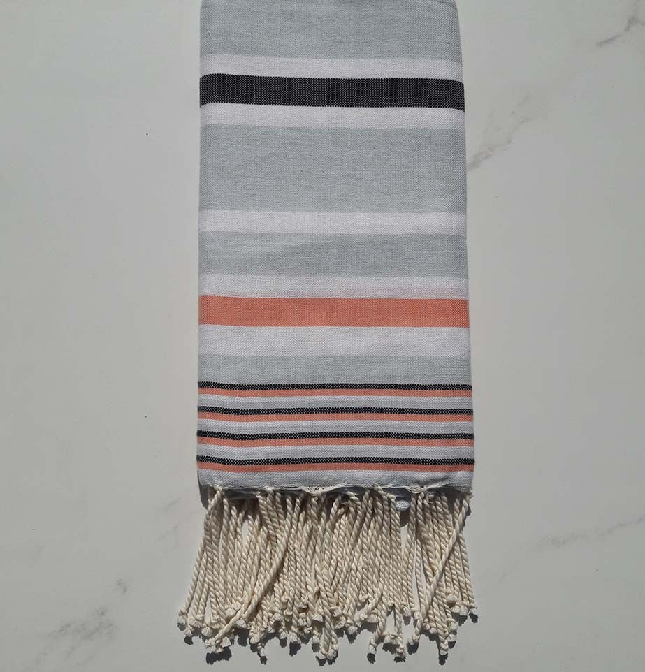 Fouta Dina azurin avec rayures 
