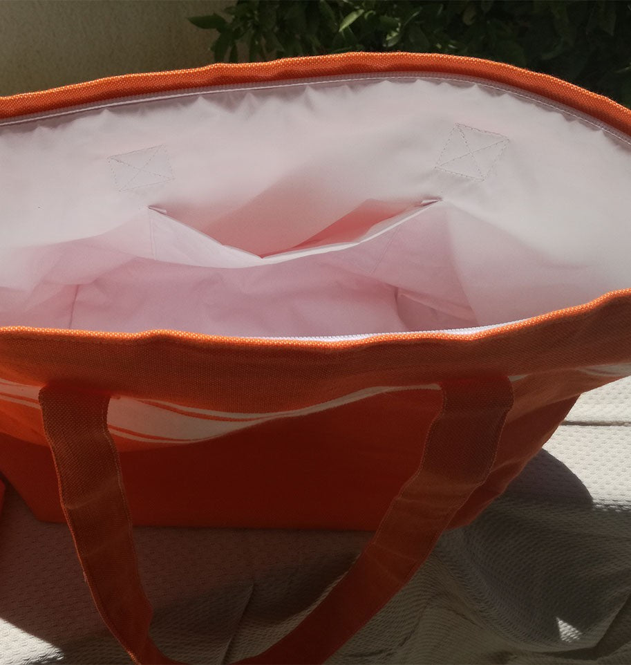 Sac de plage fouta orange 