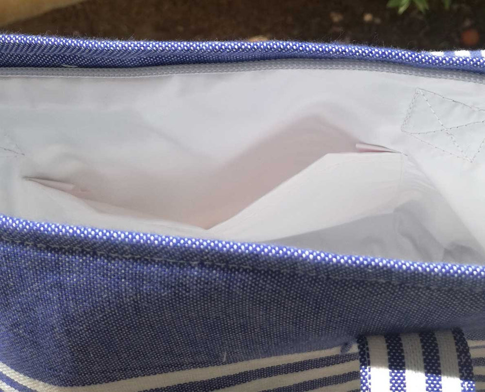 Sac de plage fouta bleu jean 