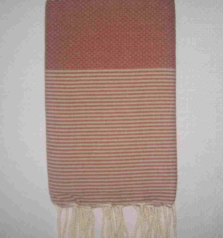 Rouille rayée beige 