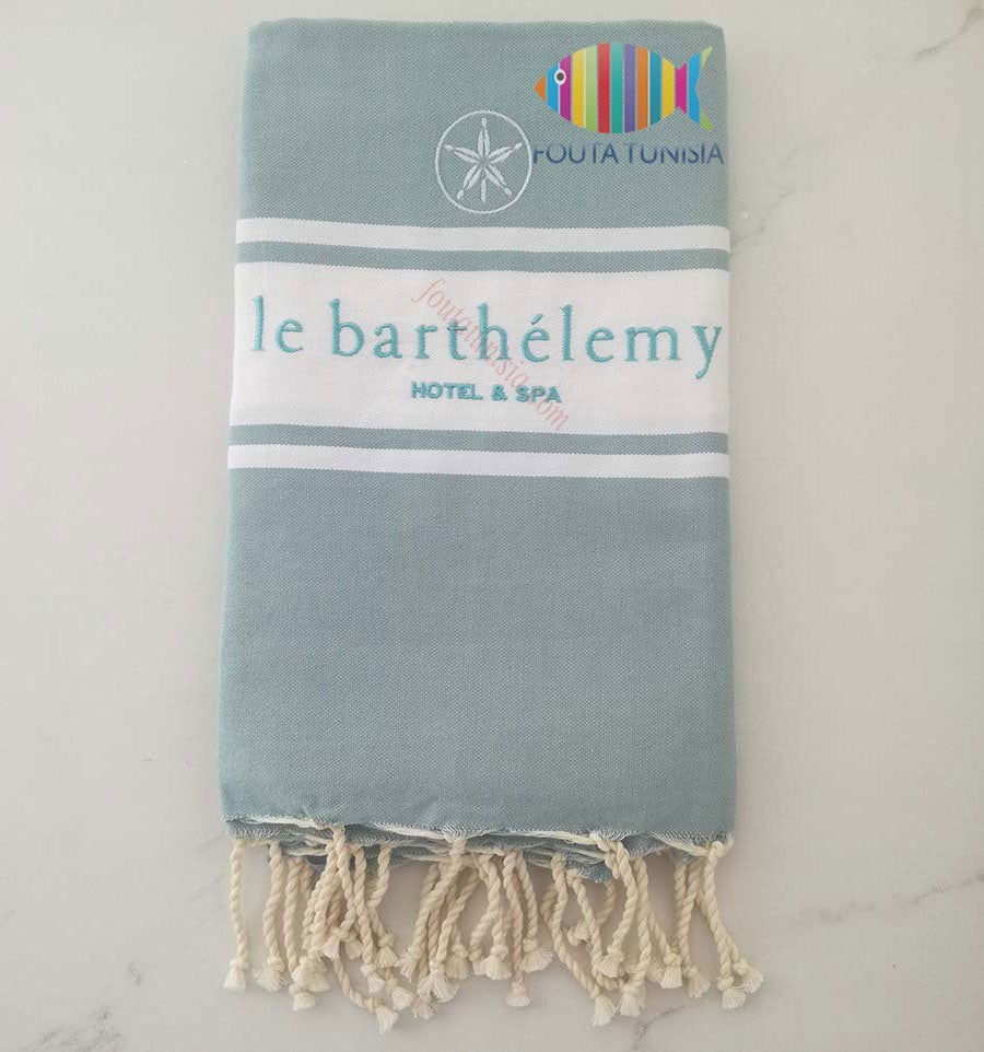 Fouta Brodée hôtel saint barthélemy 