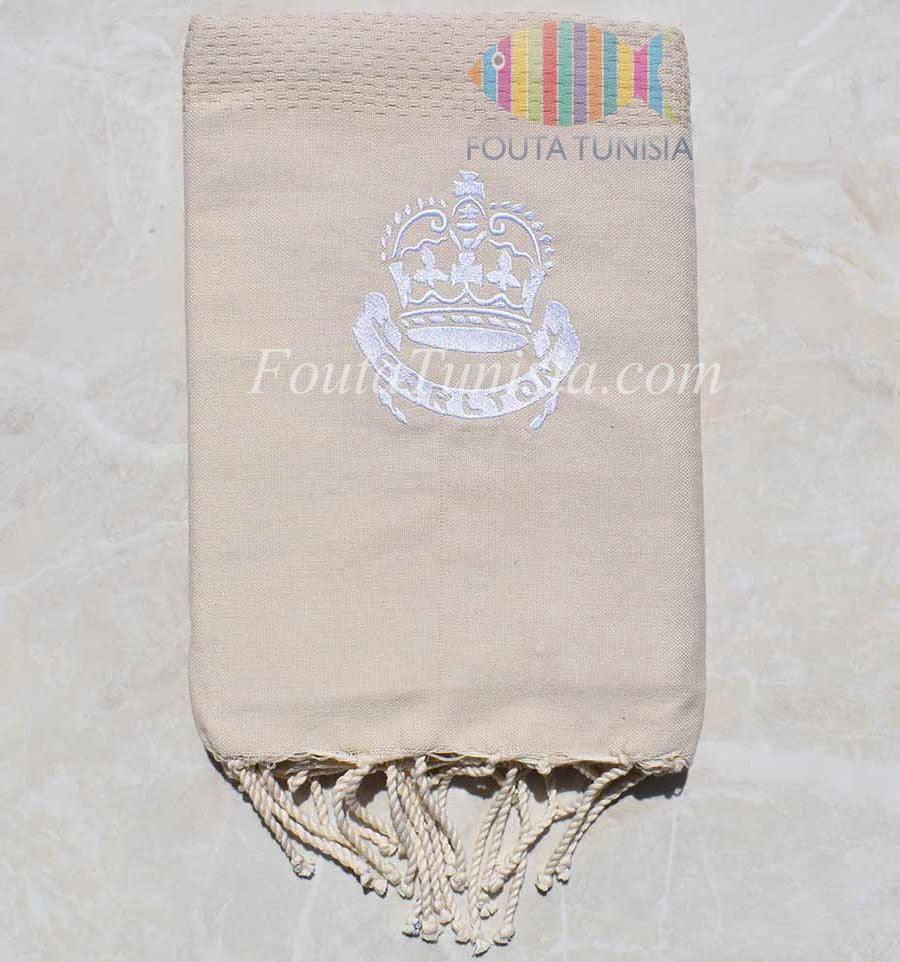 Fouta personnalisée hôtel CARLTON 