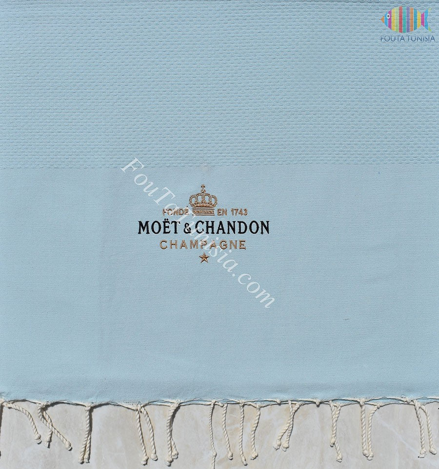 Fouta personnalisée Moët & Chandon Champagne 