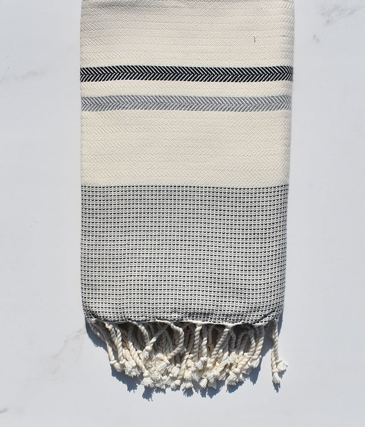 Chevron noir et gris bleu 