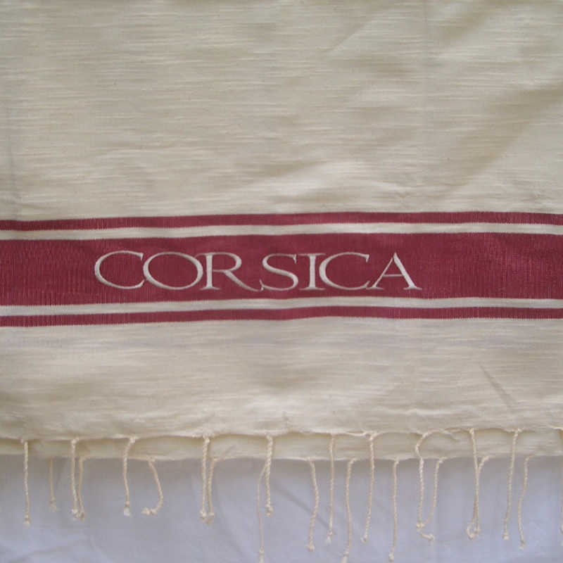 Corsica écru rouge 