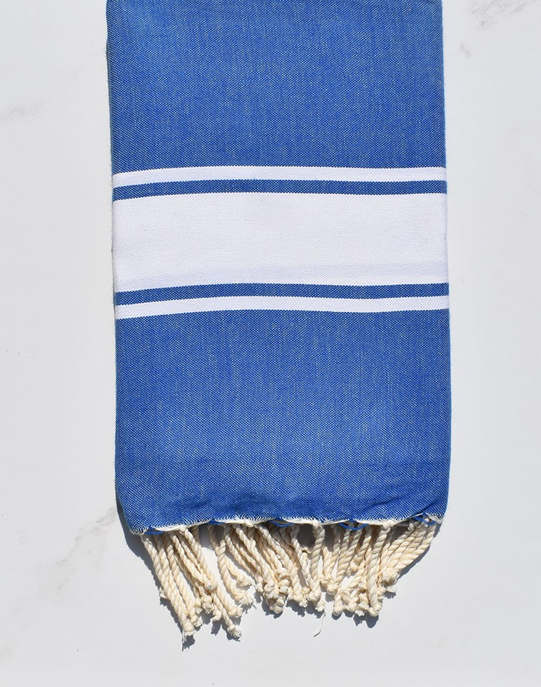 Fouta Plate Lapis lazuli 