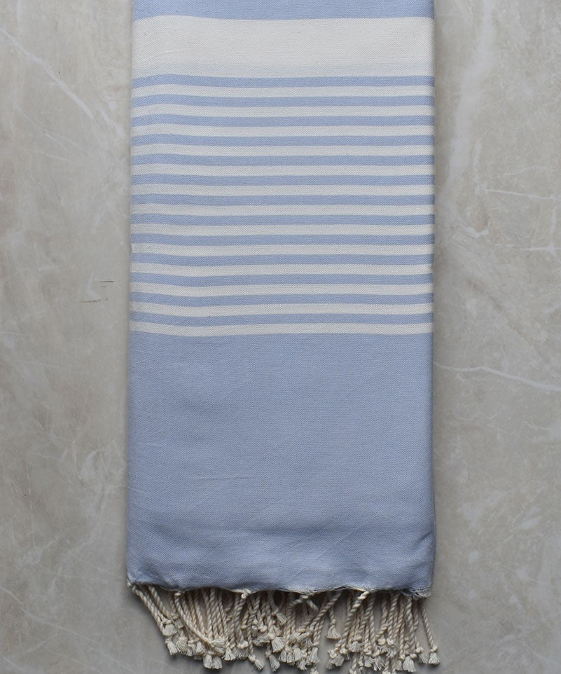 Jeté bleu pale clair 2m/3m 