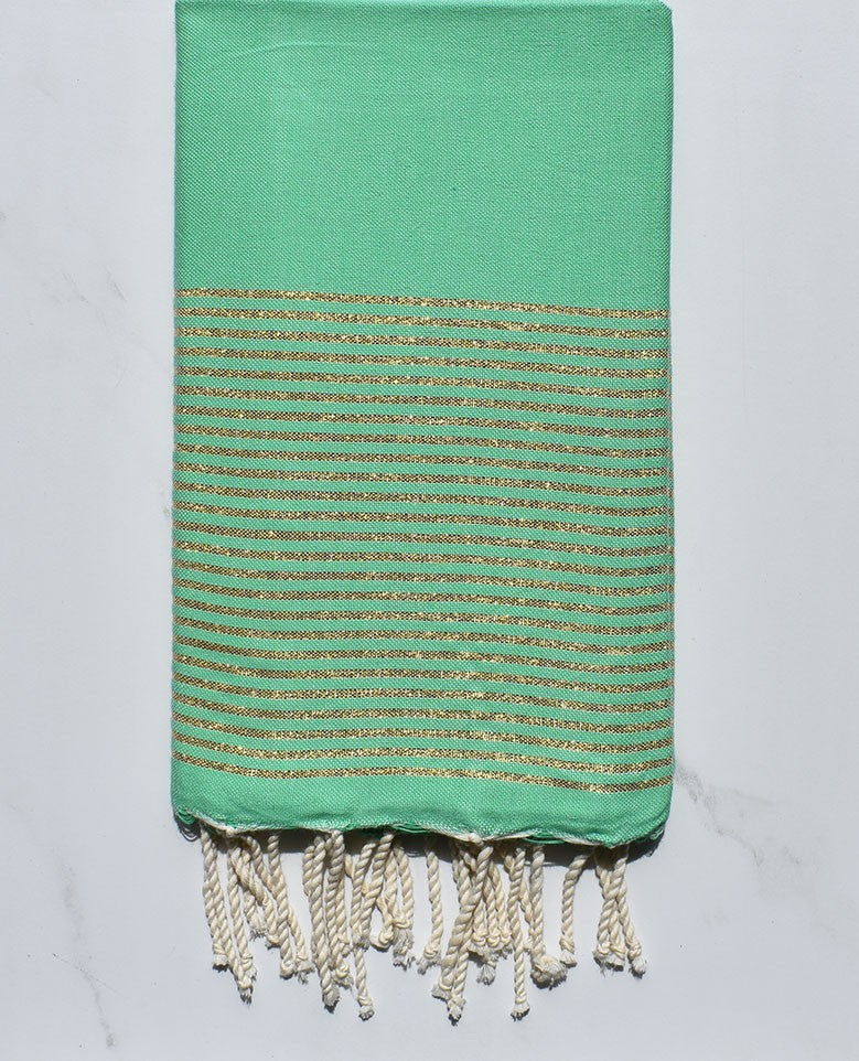 Fouta lurex vert smaragdin 