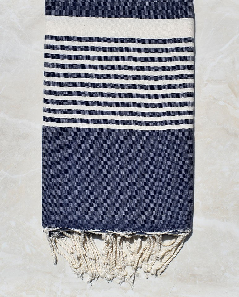 Jeté bleu jean foncé 1.5m*2.4m 