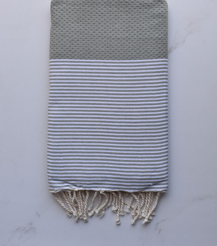 Nid d'abeille mauve rayée rose 