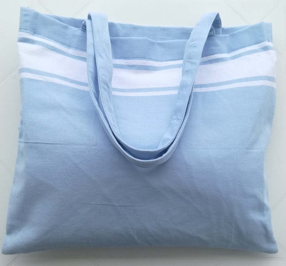 Sac de plage fouta bleu ciel 
