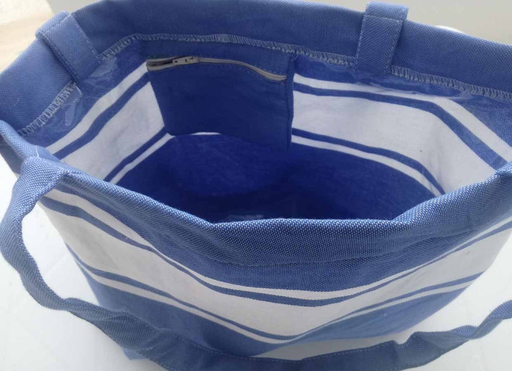 Sac de plage fouta bleu bleuet 